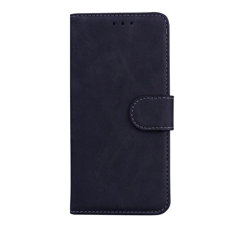 For Xiaomi Redmi 13 Case Solid Color Leather Flip Phone Case for Xaomi Redmi 13 Cover Redmi13 13C 5G Wallet Card Slots Etui