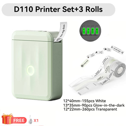 Niimbot D11 D110 D101 H1S Mini Thermal Printer Pocket Label Maker USB Bluetooth Label Stick Printer Inkless DIY Name Price Tag