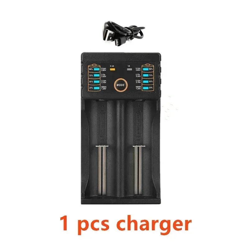 *-high-quality 26650 battery 5000mAh 3.7V 50A lithium-ion rechargeable battery, suitable for LED flashlights+chargers and DIY*.;