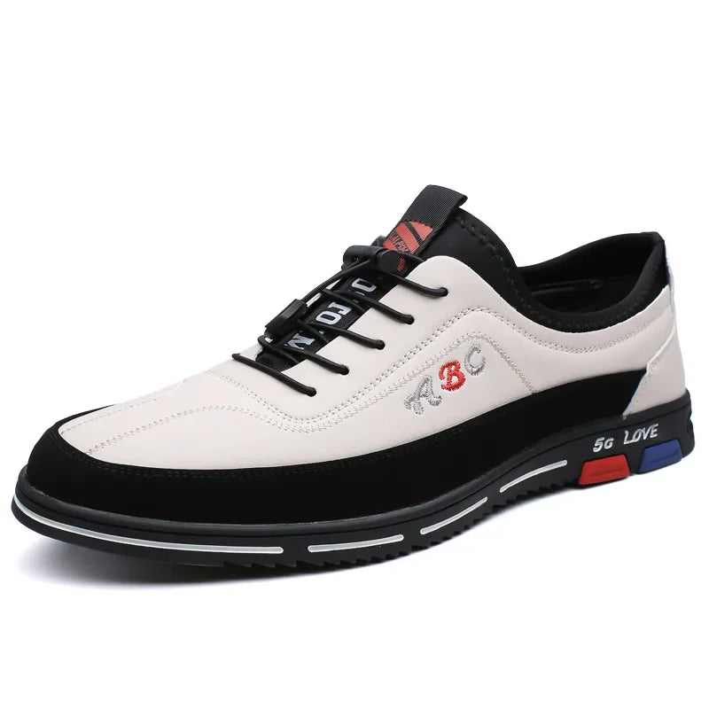 Extra Large Men's Shoes Casual Soft Bottom Leather Spring Autumn New Style 46 47 48 Trendy Shoes Comfortable Rubber Sole