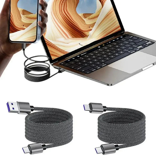 66W Type C to Type C Mobile Phone Data Cables Magnetic Type C To PD/USB To USB C Fast Charging PD Cords For iPhone Xiaomi Huawei