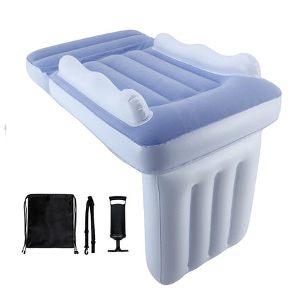Inflatable Toddler Airplane Bed - Inflatable Kids Air Plane Bed Airplane Seat Extender for Toddlers Flight Sleep