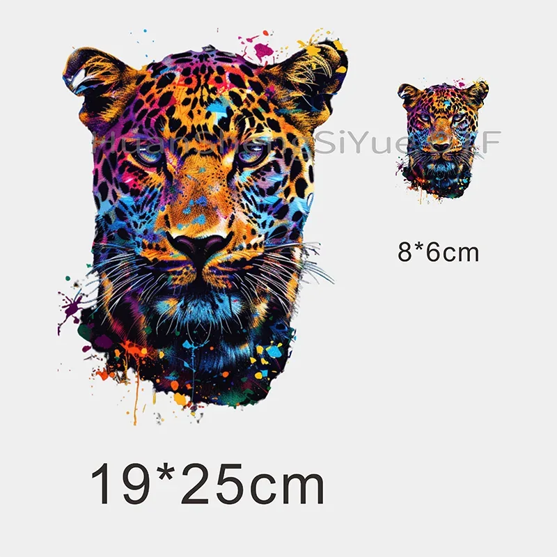 Color Fluid Painting Ironing Sticker Clothes DTF Fashion T-shirt Hoodie DIY Jacket Patch Hot Paste Paper Waterproof