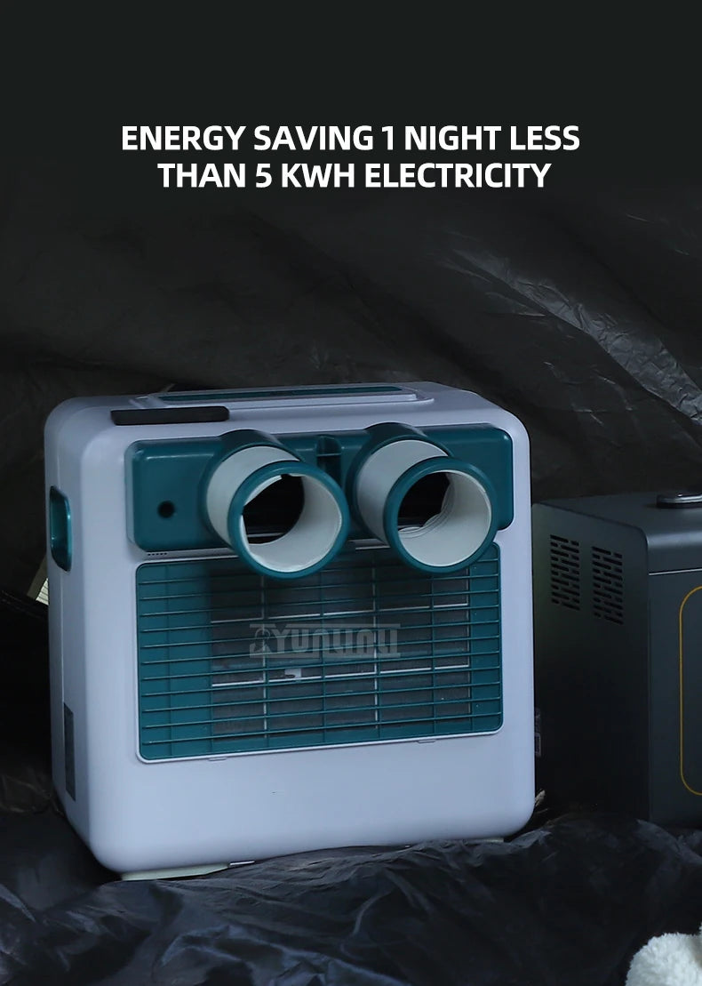 220V Mobile Air Conditioning Machine Free Installation Air Conditioner Small Camping Climatisation Cooling Machine