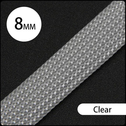 1~50M PET Braid Sleeve High Density 8mm Insulated Expandable Braided Wires Organizer Cable Wrapping Sheath Protector