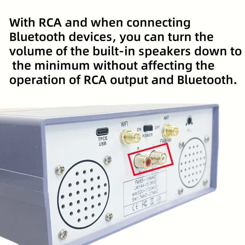 1Set Latest TEF6686 FM SW/MW/LW Full Band Radio RDS + Battery Speaker Charger Antenna FM AM Radio FM AM Radio
