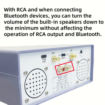 1Set Latest TEF6686 FM SW/MW/LW Full Band Radio RDS + Battery Speaker Charger Antenna FM AM Radio FM AM Radio