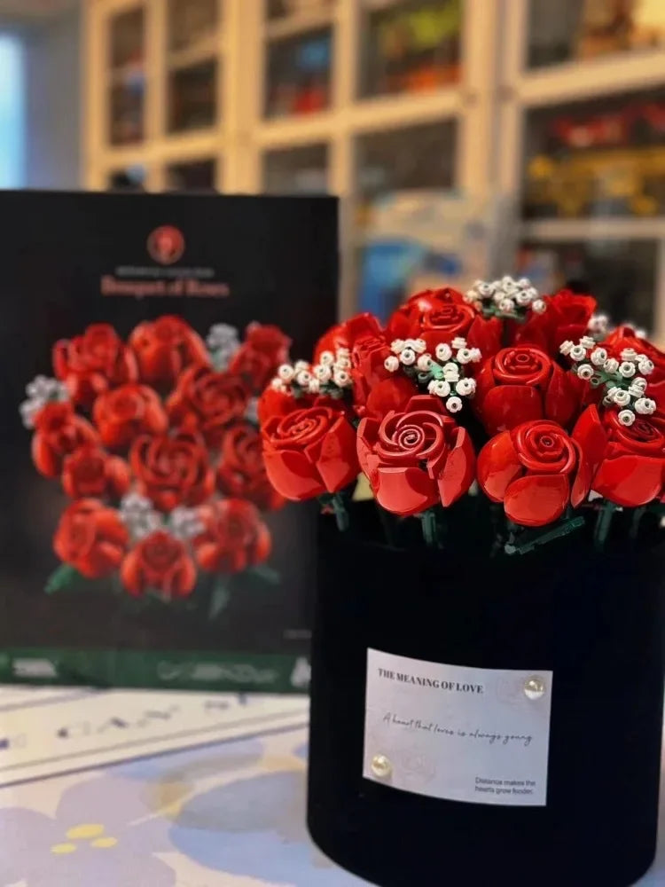 Romantic Wildflower Bouquet Flower 10313 Building Set Home Decoration Building Block Toys Valentine's Day Gift for Girlfriend