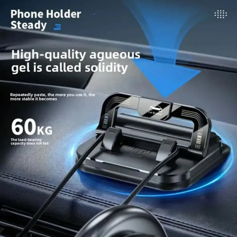 360° Rotatable Universal Car Phone Holder with Number Plate Dashboard Mount Easy Install Vehicle Mobile Phone Holder Practical