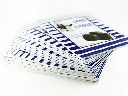 100 Sheets Soft Camera Lens Optics Tissue Cleaning Clean Paper Wipes Booklet