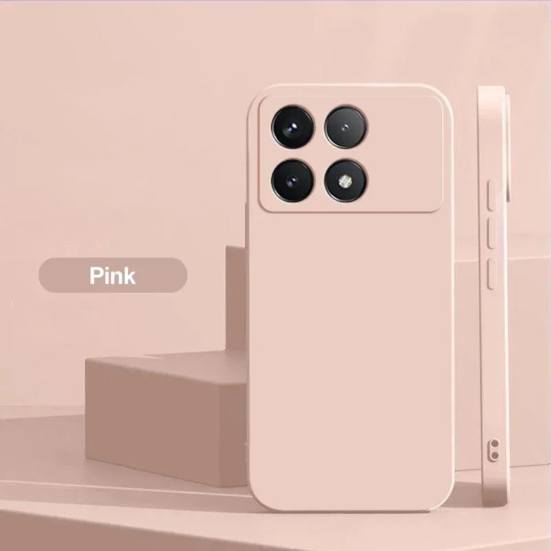 Poco X6 Pro Case Liquid Silicone Phone Case For Xiaomi Poco X6 Pro Poco X 6  X6Pro Pocox6 Pro 5G Shockproof Soft Cover