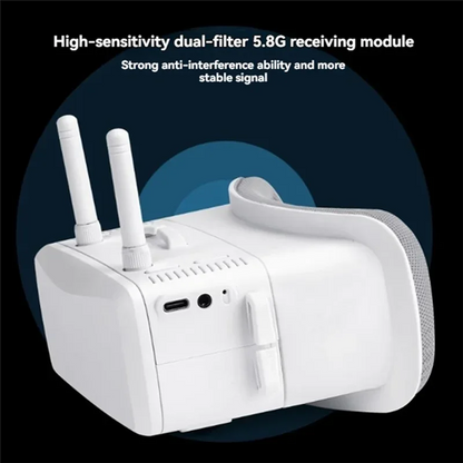 AA60-5.8Ghz FPV Goggles 40CH Dual Antenna 3 Inch Screen Focus Adjustable For Racing Drone Micro Whoop