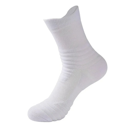 3 Pairs Men's Comfort Fit Cushion Performance Athletic Crew Socks For Outdoor Sports