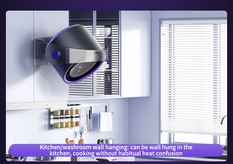 Portable Smart Electric Fan 100-speed Usb Small Fan Mini Office Dormitory Desktop Air Cooler Ceiling Fan Wall-mounted Air Cooler