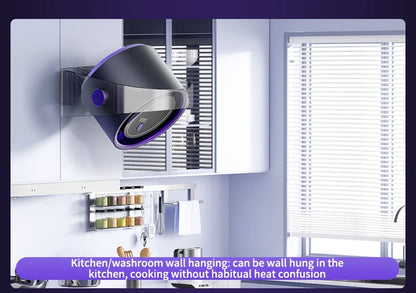Portable Smart Electric Fan 100-speed Usb Small Fan Mini Office Dormitory Desktop Air Cooler Ceiling Fan Wall-mounted Air Cooler