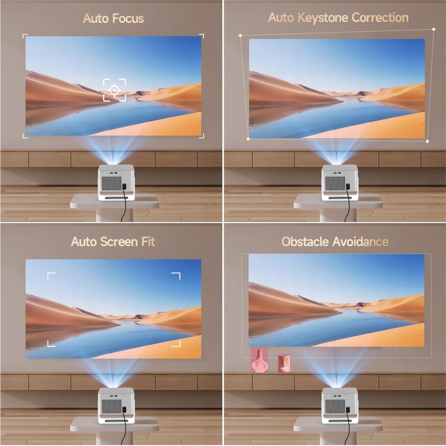 Magcubic Android 14 900ANSI Projector Auto Focus Native 1080P Support 8K With Wifi6 BT5.4 2+16G Portable Movie Outdoor HY350Max