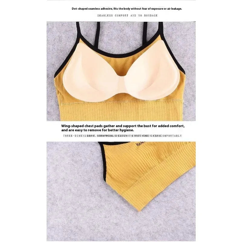 New Sports Bra For Women Gym Sexy Crop Top Bra Women Cotton Underwear Soft Comfort Tube Tops Female Brassiere Tops For Girls