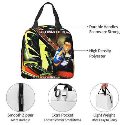 Custom Hot Wheels For Fans Thermal Insulated Lunch Bag Cartoon Sport Car Portable Lunch Container Travel Multifunction Food Box