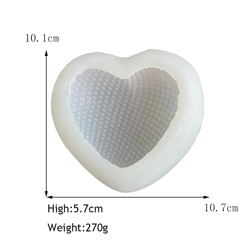 Love Silicone Mold Heart Soap Candle Making Supplies Mould Mousse Cake DIY Wedding Chocolate Baking Decor Valentine's Day Gifts