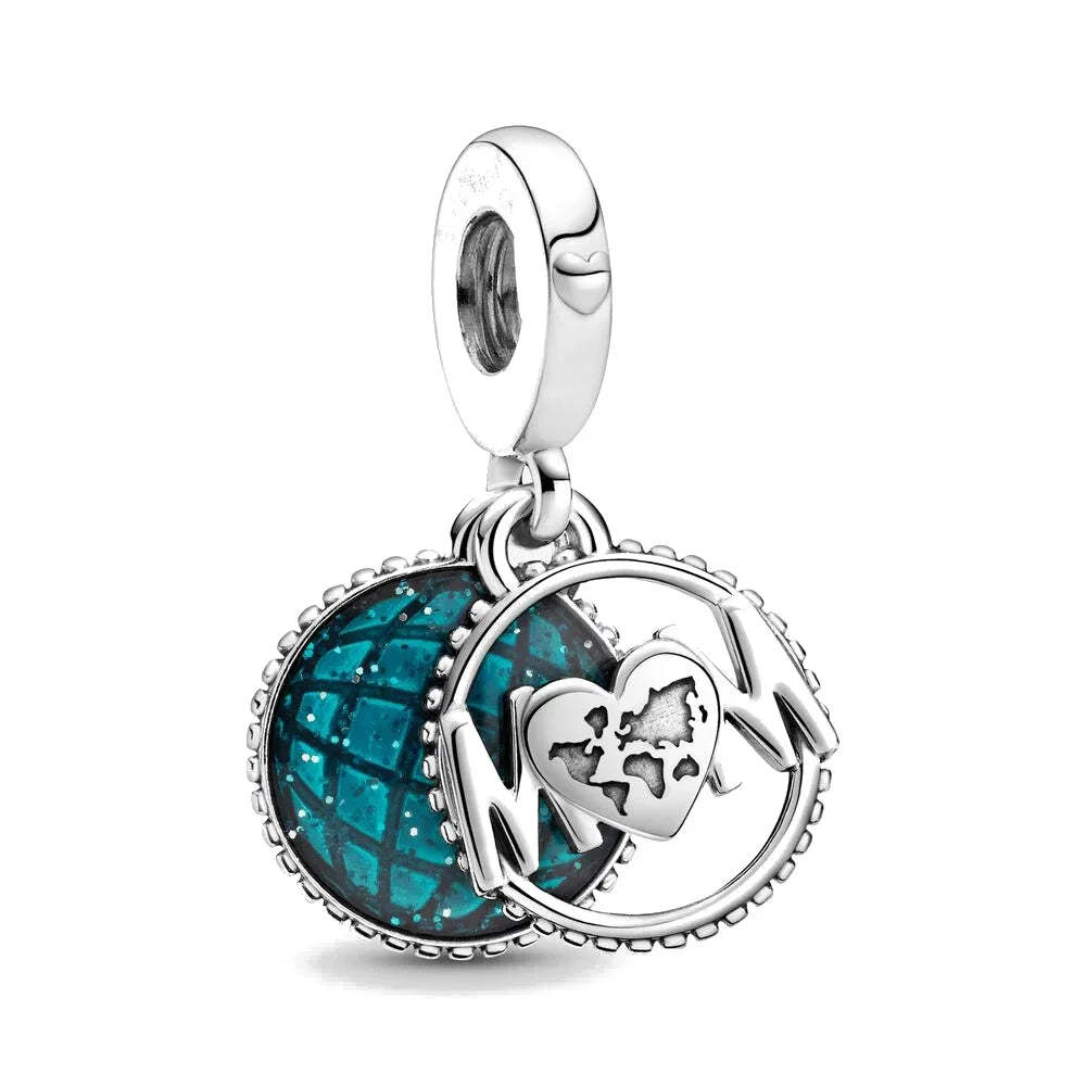 The New 925 Sterling Silver Charm Mother's Day Queen Crown Gift Box Fits Women Jewelry With Original Bracelet Accessories