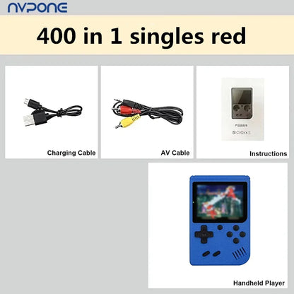 Built-in 400 FC Games with Portable Case 3.0 Inch LCD Screen Video Game Player Kids Boys Gift for Retro Handheld Game Console