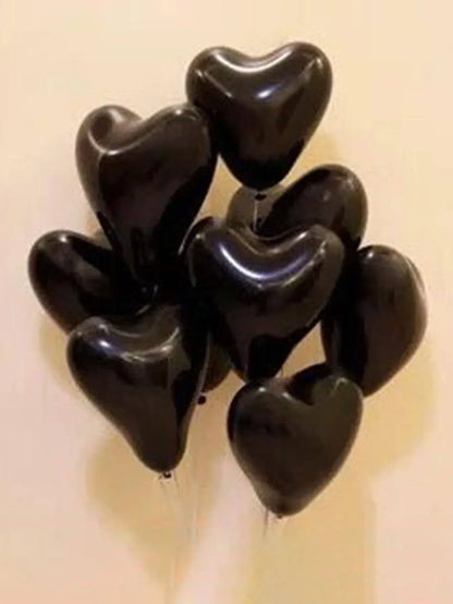 10/20Pcs Heart Shaped Balloons Red Pink Black Latex Balloon for DIY Valentine's Day Engagement Wedding Party Anniversary Decor