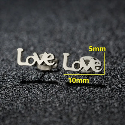 Fashion Small Heartbeat Stud Earrings Medical ECG with Heart Earings for Women Everyday Jewelry Girls Valentine's Day Gift
