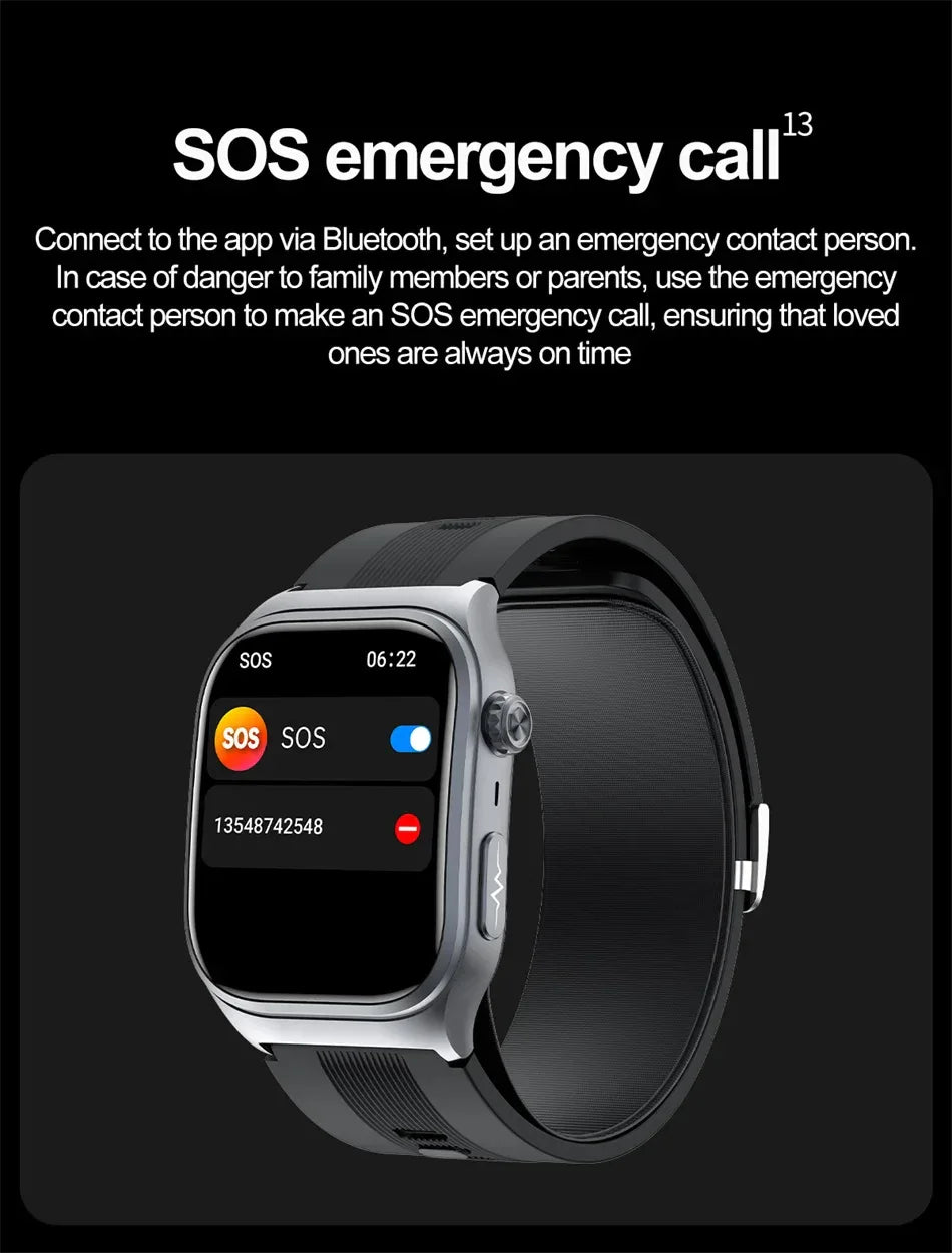 Sapphire Glass Air Pump Airbag Test Three High Smart Watches Men ECG Heart Rate Blood Pressure Health Tracker NFC Smartwatch