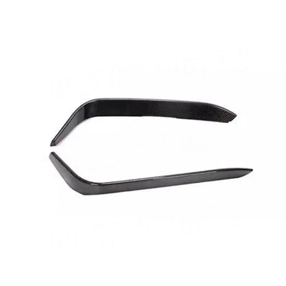 Carbon Fiber FRP Fog Lamp Bumper Fins Trims Decoration for Alfa Romeo Giulia 2016 2017 2018 2019 Sport Standard Car Accessories