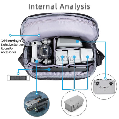 Shoulder Bag Portable Storage Bag Travel Handbag For DJI Neo/Mini 2 SE/Air 2S/Air 2/Mini 4K/Mini 5 PRO/4 Pro Drone Accessory