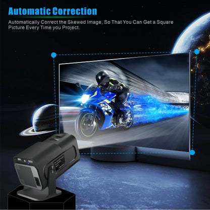 Salange HY320 MINI Android 14.0 Projector LED Beamer Home Cinema 300ANSI 720P WIFI Smart TV HD 1080P 4K Movie