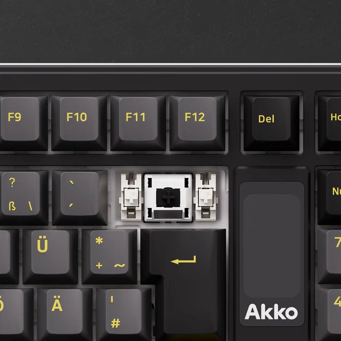 Akko 5098B Wireless Mechanical Gaming Keyboard With 1.47-inch TFT Screen Vertical Knob 97 Keys ISO-DE Layout Hot Swap RGB Gasket