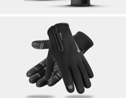 Vilico Warm Touchscreen Motorcycle Fishing Gloves Windproof Durable Anti‑Slip Waterproof Breathable for Autumn & Winter Cycling