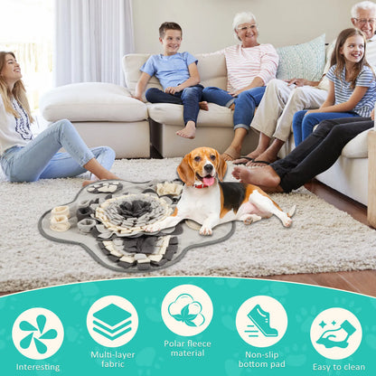 Dog Snuffle Mat Pet Toys Interactive Training Sniff Natural Feeding Mat Squeaker Dog Treat Relieve Pressure Snuffle Toys