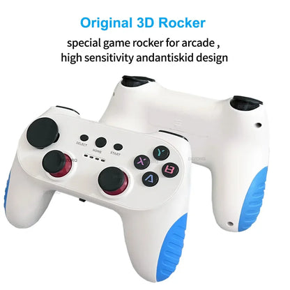 New TV Game Console 128G Built In 50000 Retro Games 50 Emulators Videojuegos Consola Dual Wireless Gamepad X10 Pro Game Stick 4K