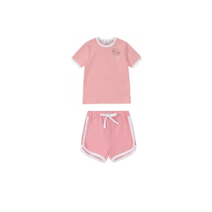 AP SS26 Ringer stamp jersey cotton collection summer boys girls fashion casual clothing dress set shirt family matching clothes