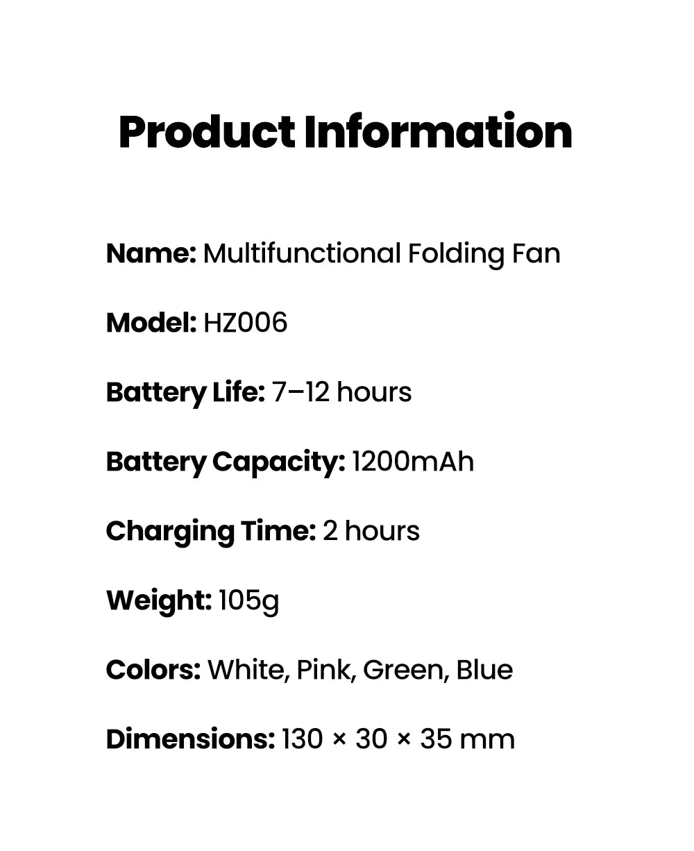 Portable Mini Fan Handheld Small Fan Extendable USB to Type C Charging Fan 2-in-1 Multi-Functional Mobile Phone Charging Fan