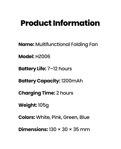 Portable Mini Fan Handheld Small Fan Extendable USB to Type C Charging Fan 2-in-1 Multi-Functional Mobile Phone Charging Fan