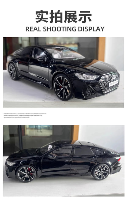Simulation 1:18 AUDI RS7 Sportback Alloy Car Model Children Toy Vehicle Collectibles Miniature Voiture Home Decor Birthday Gift