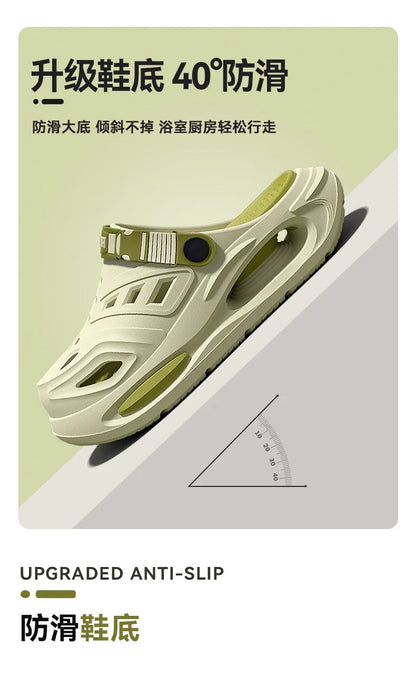 Cave Shoes for Men's Summer New Style, Non Slip and Non Tiring, Foot Arch Support, Outdoor Cool Slippers for Men Mens Shoes