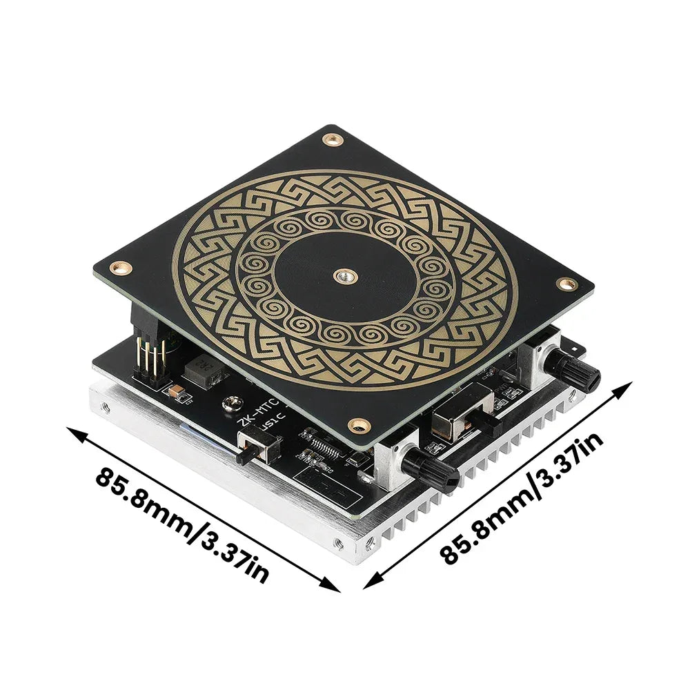 Mini Tesla Coil with Bluetooth Music Sync Adjustable Arc Length Touchable Safe Low-Voltage Design RGB Light Show