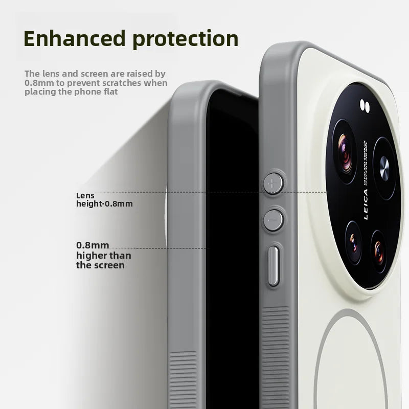 For Xiaomi Mi 17 Ultra Case Hard Silicone Skin Magnetic Wireless Charging Protective Back Cover For Xiaomi Mi 17 17Ultra hell