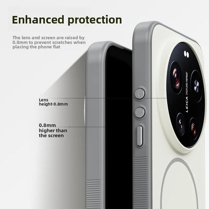 For Xiaomi Mi 17 Ultra Case Hard Silicone Skin Magnetic Wireless Charging Protective Back Cover For Xiaomi Mi 17 17Ultra hell
