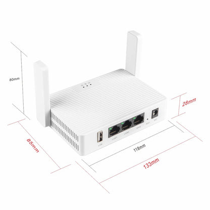 WiFi Repeater Dual Band 1200Mbps Router Dual Band 2.4G 5G Wireless Range Extender 4 Antennas Wifi Amplifier for Home Office