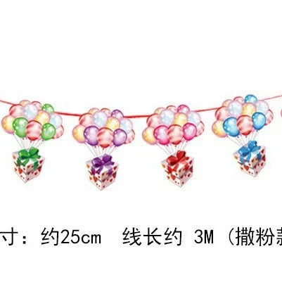 Christmas Banner Tree Ornaments Merry Decoration for Home 2025 Santa Claus Pendant Xmas Gifts New Year 2026 Flag Party Pulling