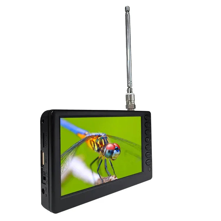 Small TV 5 Inch Portable LED Television Support DVB-T DVB-T2 ATSC ISDB Rechargeable Digital TV