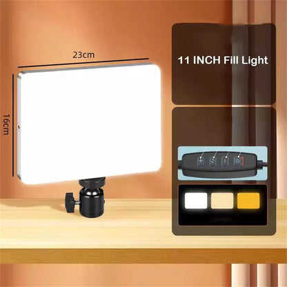 MEUYAG 11 Inch 2700K-6500K LED Panel Light Photographic Lighting Portable Video Fill Light for Photography Shooting