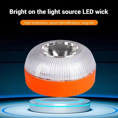 V16 Car warning strobe light, ultra-bright LED, night safety flashing light, strong magnet suction roof light, warning light