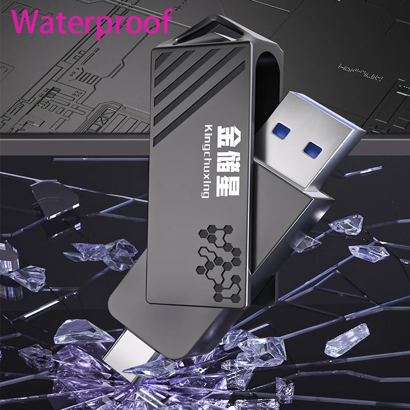 High Speed Solid State USB Drive 1TB Mobile Phone Hard Drive Type-C Dual Interface Mobile Computer Large Capacity USB Drive 512G