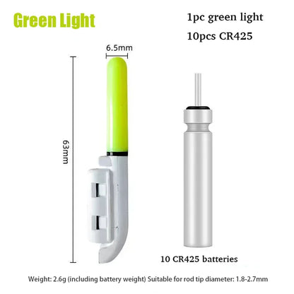 1PC Night Fishing Electronic Rod LED Light Stick Luminous Glow Waterproof Rock Fishing Float Tackle Accessories CR425 Battery